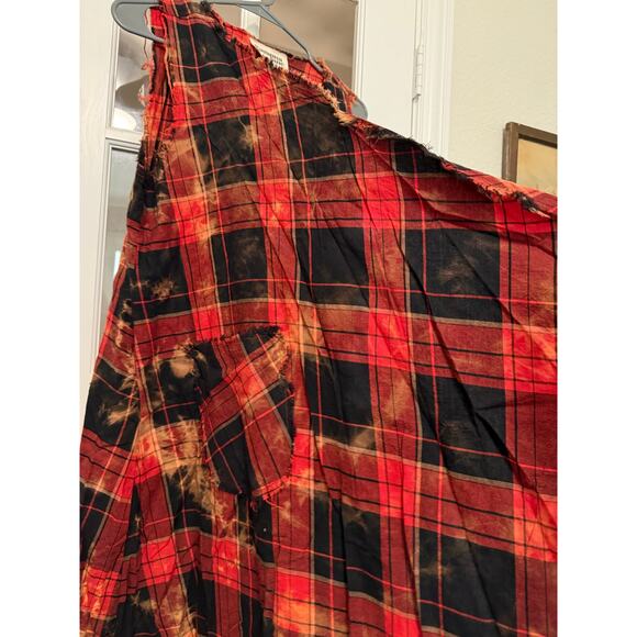 Savannah Jane duster vest southwestern grunge embroidered raw edges M NWOT - Picture 3 of 11